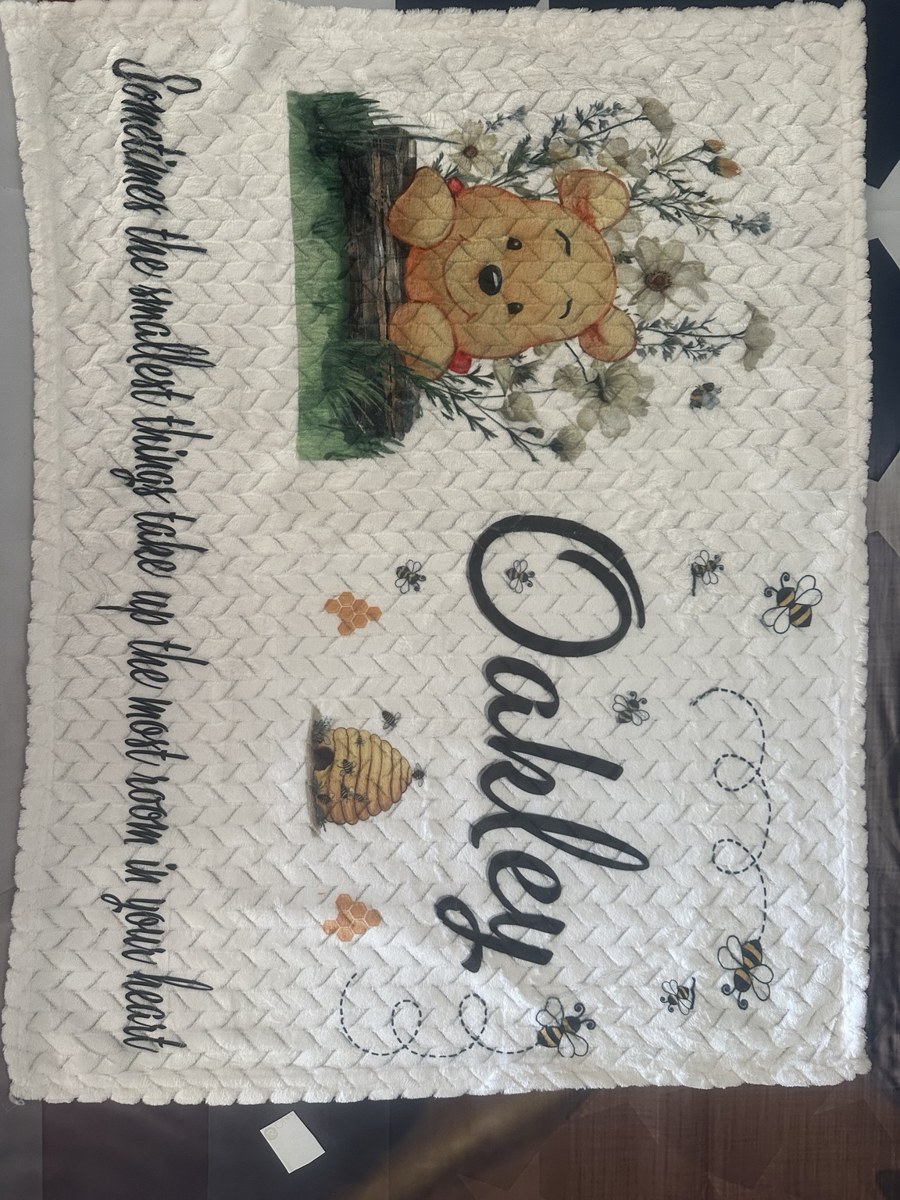 Personalized Oakley deer blanket