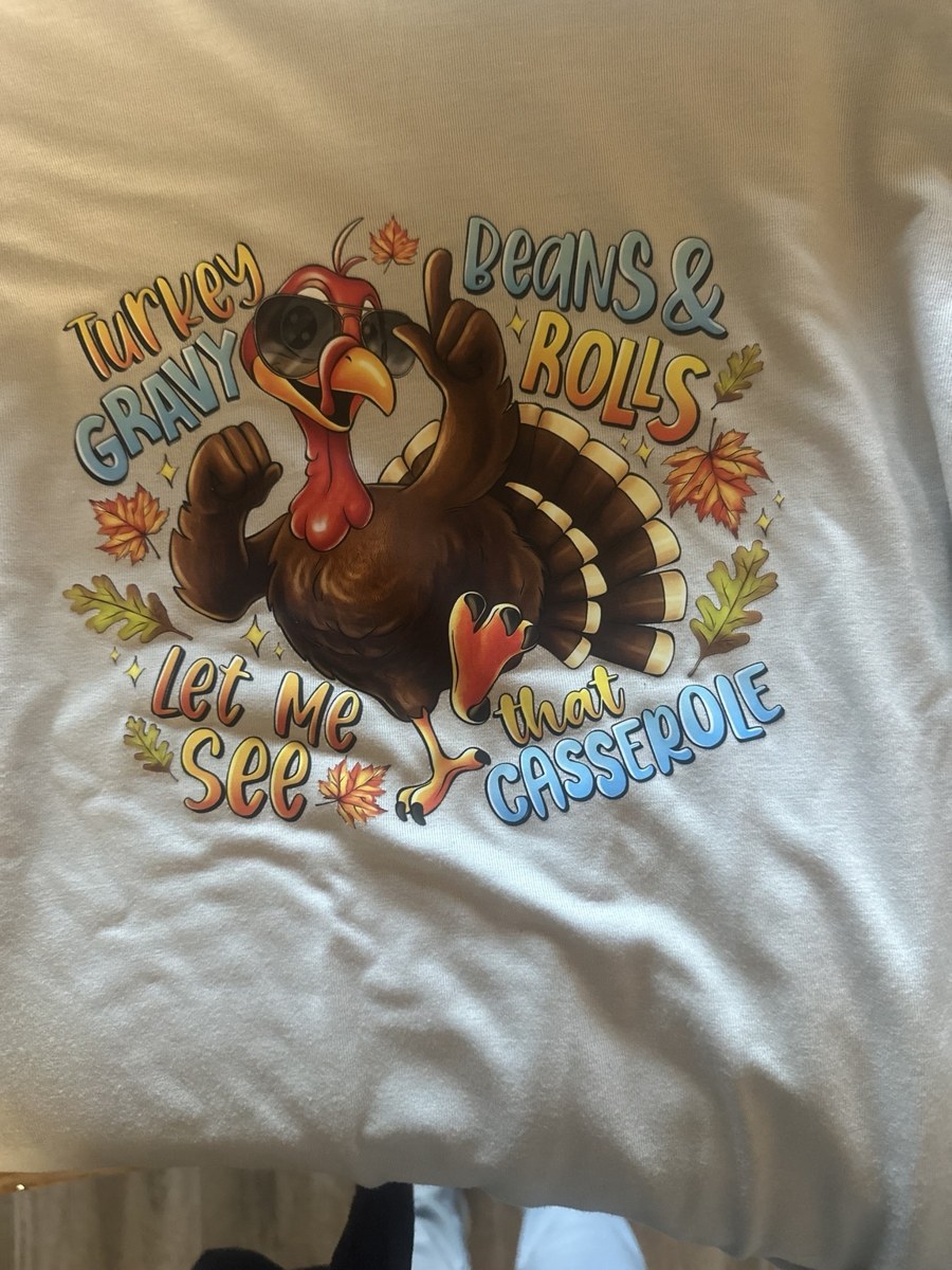 White Thanksgiving shirt