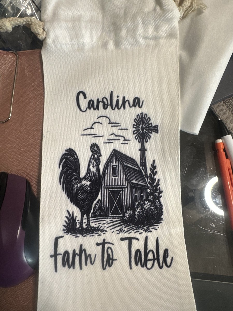Personalized Carolina Farm to Table apron